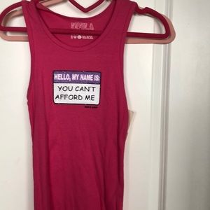 Cute pink tank top, Large . David&Goliath